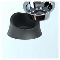photo Alessi-Wowl Dog bowl in thermoplastic resin, black and 18/10 stainless steel 4